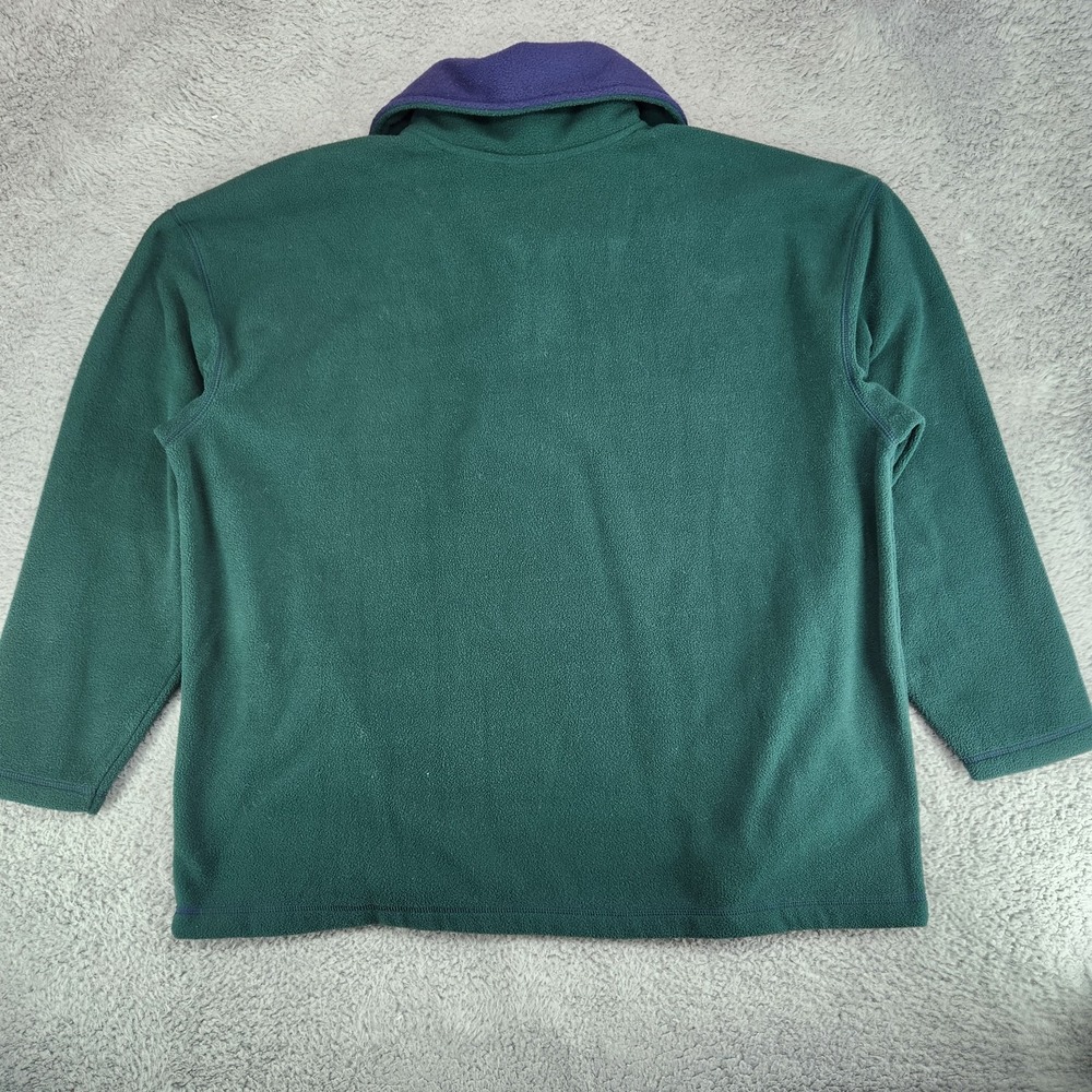 Vintage 90s Disney Catalog Seven Dwarfs Green 1/4 Zip Fleece Jacket Womens 2X - Picture 2 of 5